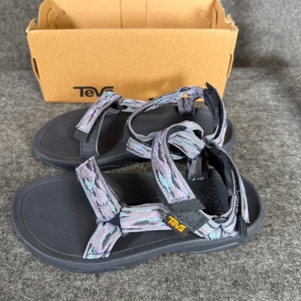 Teva‎ Hurricane XLT2 Kids Sandals Black Multi Color 1019390C Size 1 US